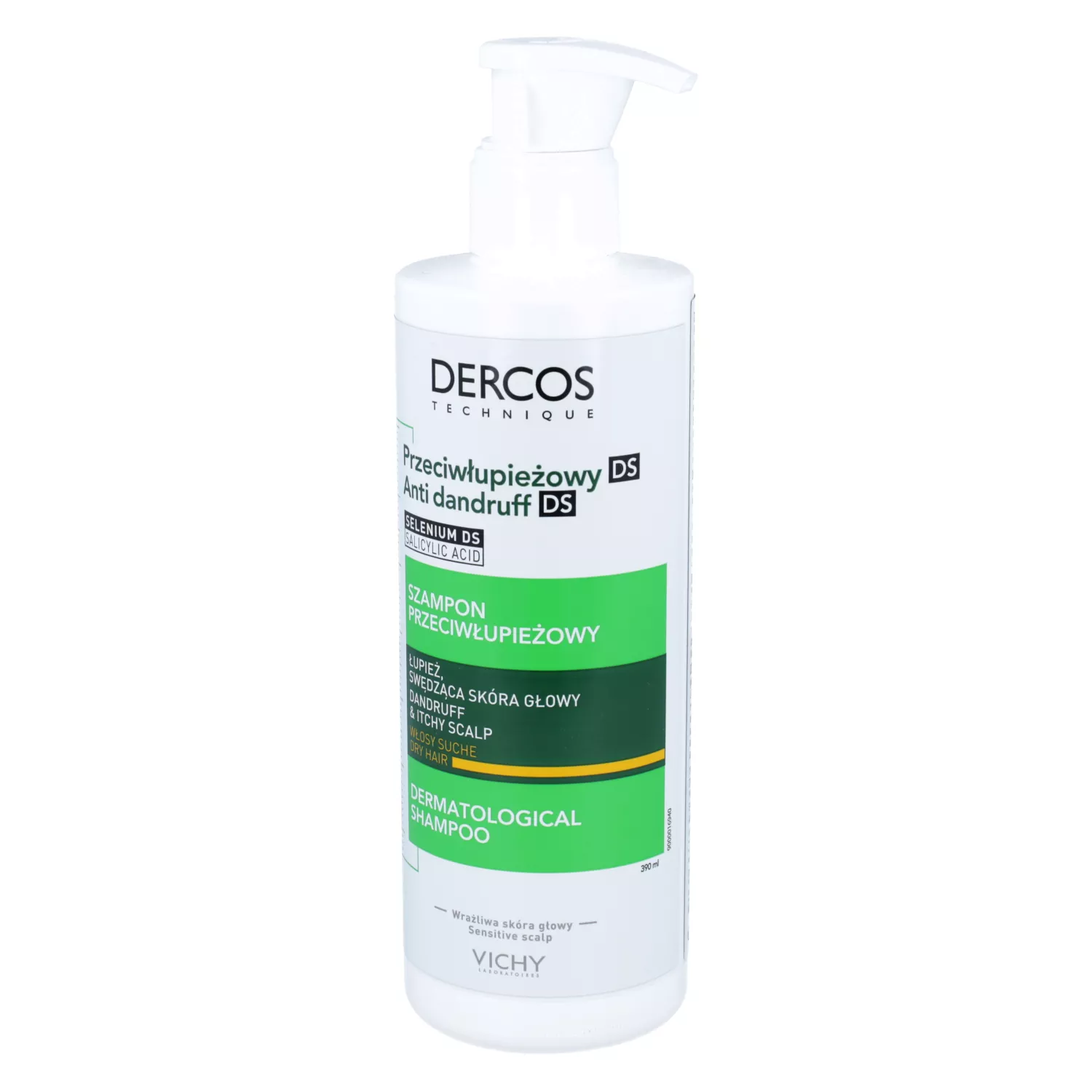 vichy dercos szampon łupież suchy 390ml