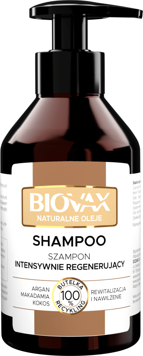 biovax szampon regenerujący argan koko