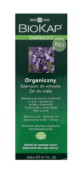 biokap belleza organiczny szampon do włosów żel do ciała