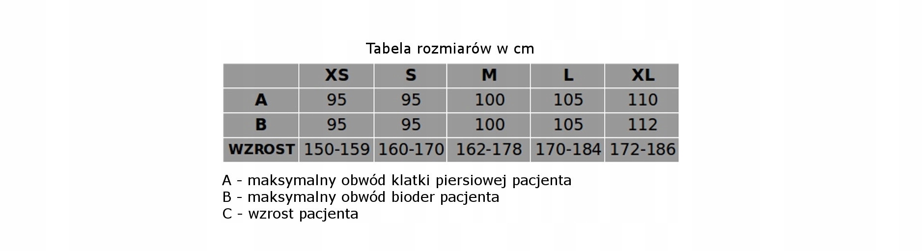 pieluchomajtki dla dorosłych tabela rozmiarow