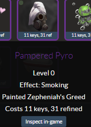 pampered pyro tf2