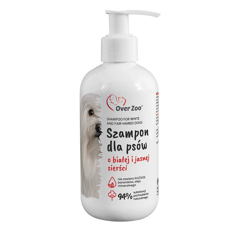 szampon naturalne dla bialych psow