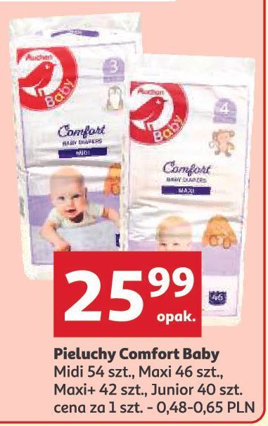 pieluchy comfort baby auchan