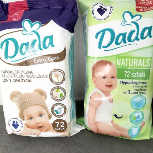 chusteczki nawilżane dla dzieci i niemowląt dada naturals