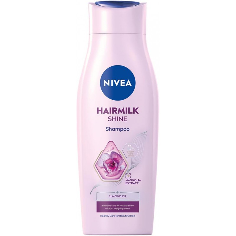 nivea mleczny szampon wyzwalający blask hairmilk shine 400ml