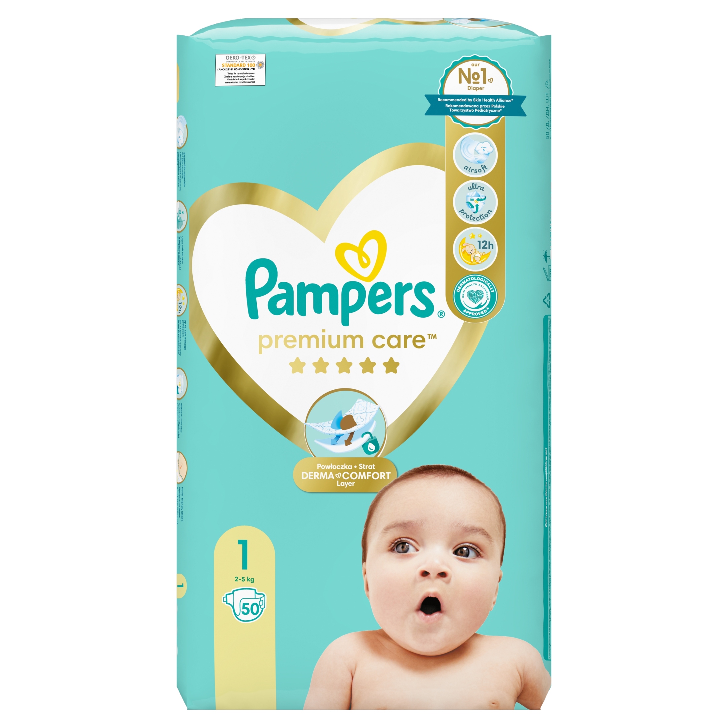 pampers premium care pieluchy 1 new baby 2-5 kg
