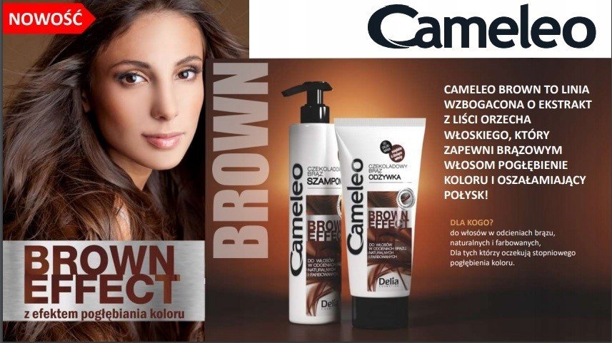 szampon do włosów brązowych cameleo