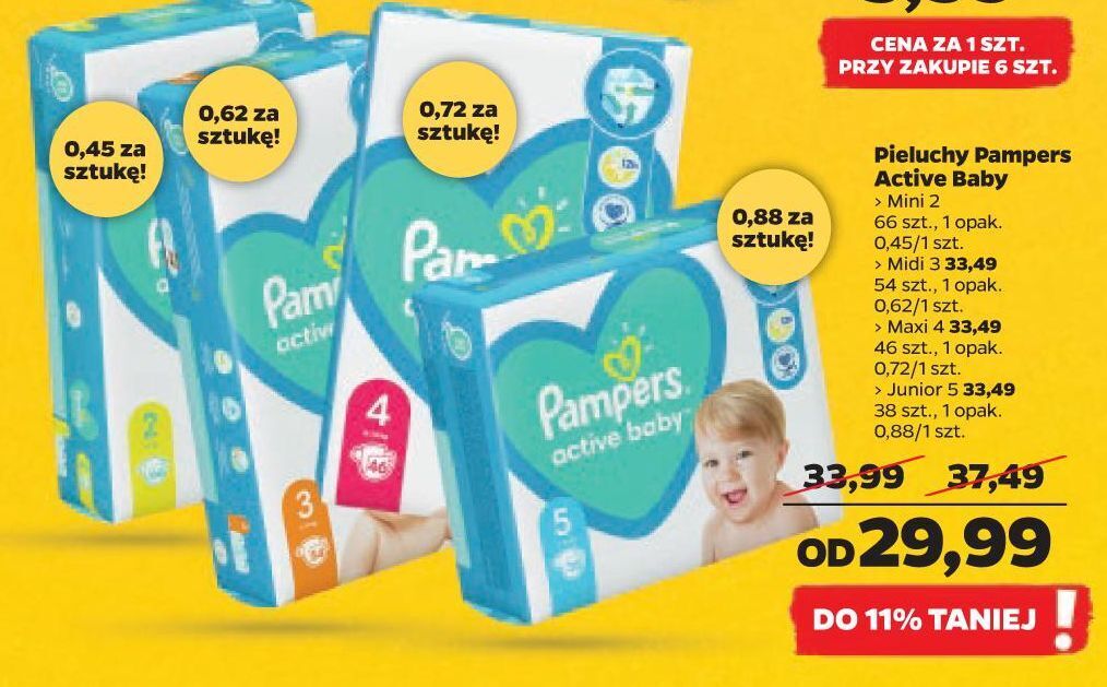 pieluchy pampers w netto od listopada