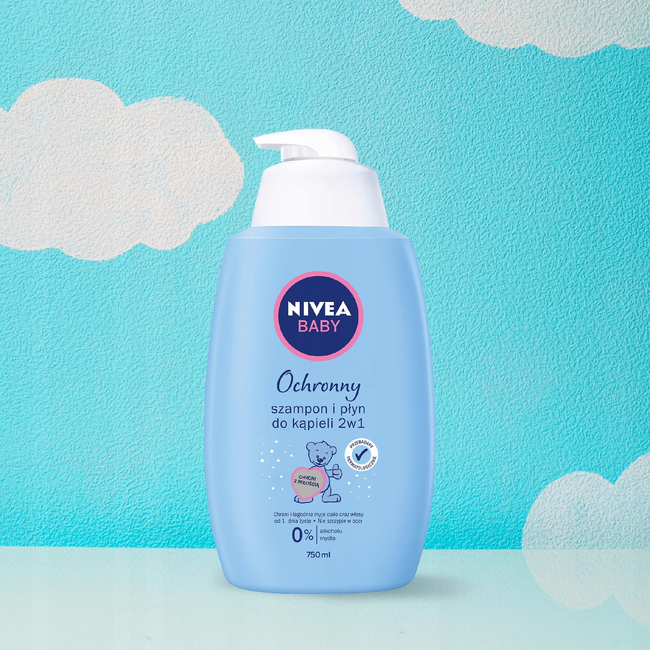 nivea baby ochronny szampon i płyn do kąpieli 2w1