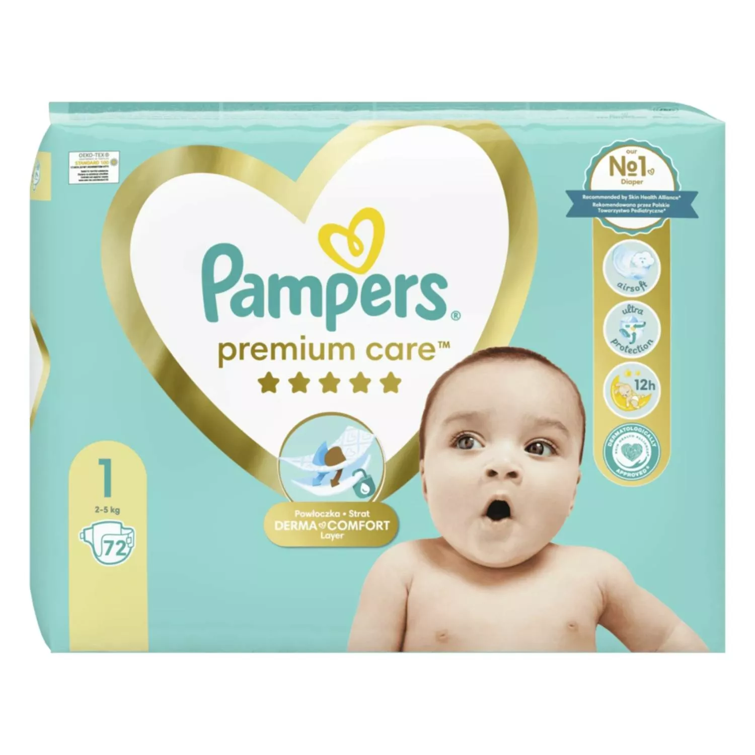 pampers premium.care rumianek