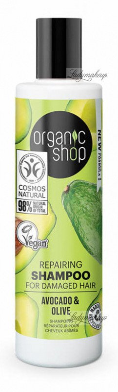 rganic shop rewitalizujący szampon do włosów avocado i miód