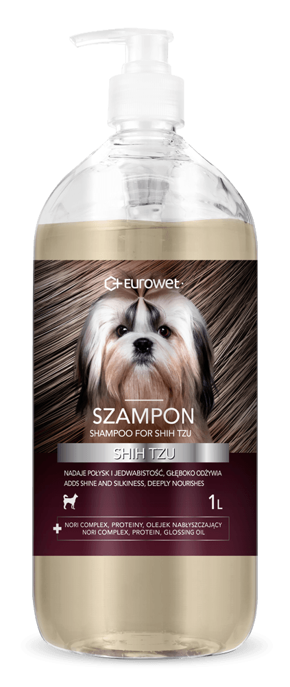 szampon dla czarnego szczeniaka shih tzu