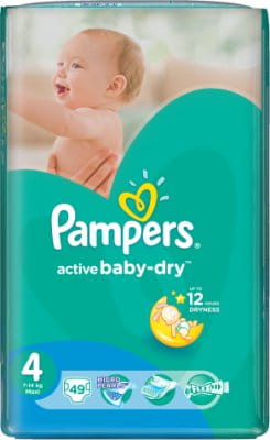 pampers active baby dry 4 cena