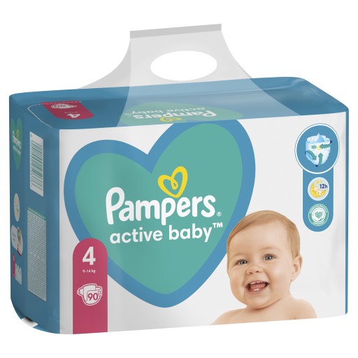 pieluchy pampers active baby dry 90 sztuk
