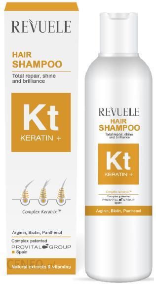 revuele keratin+ odbudowujący szampon nabłyszczający do włosów
