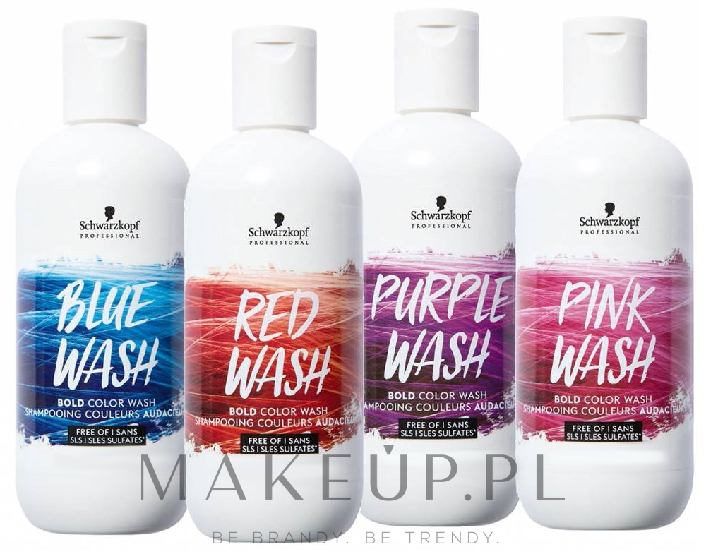 schwarzkopf bold color wash szampon koloryzujący czerwony