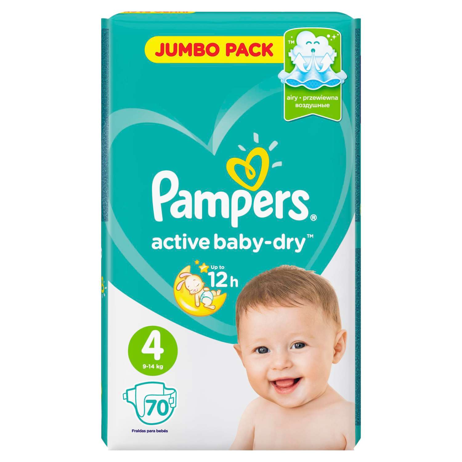 pampers 70 pack size 4