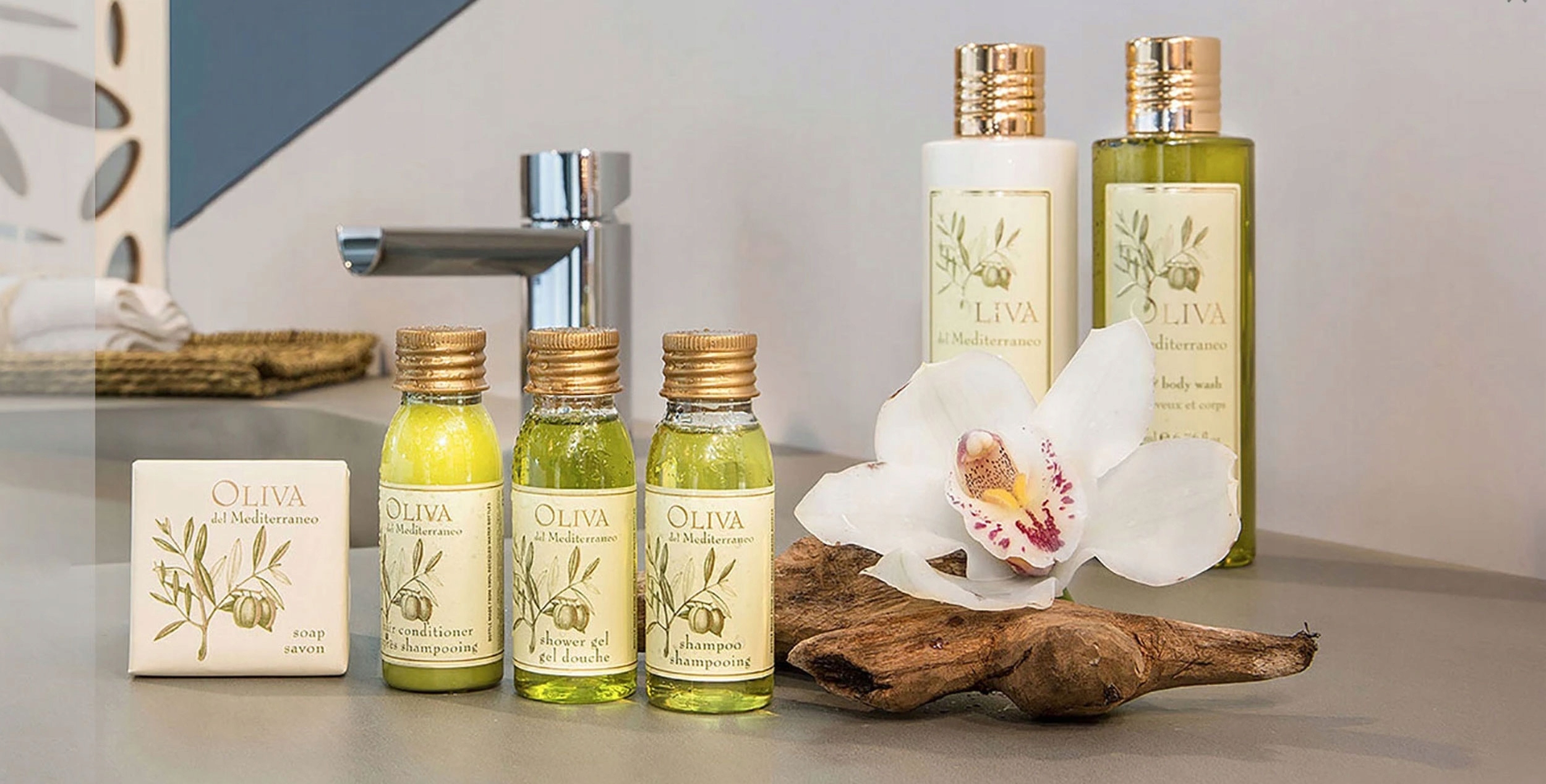 hotelarstwo zestaw szampon żel balsam oliva