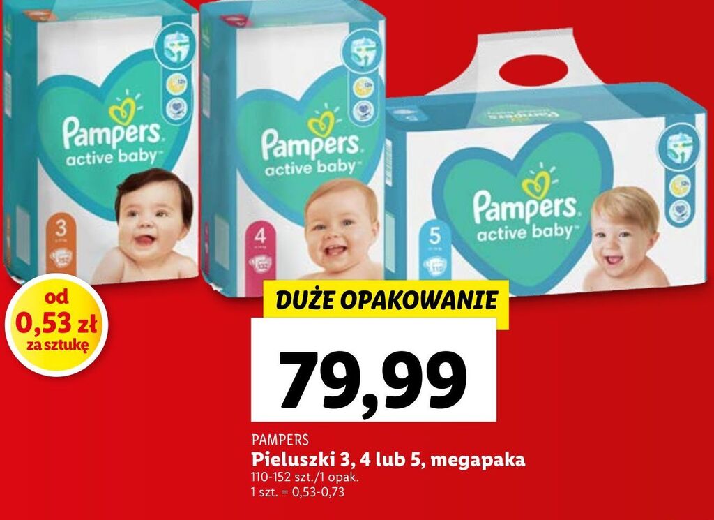pampersy pampers lidl