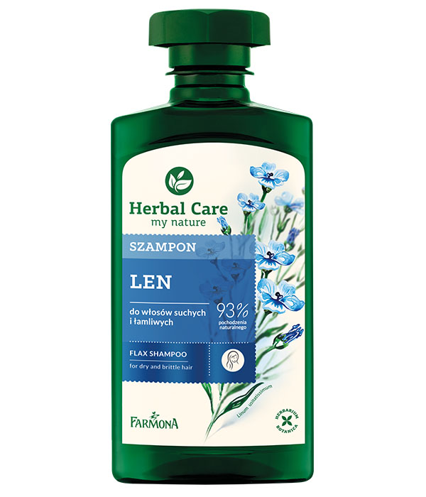 armona herbal care szampon lniany