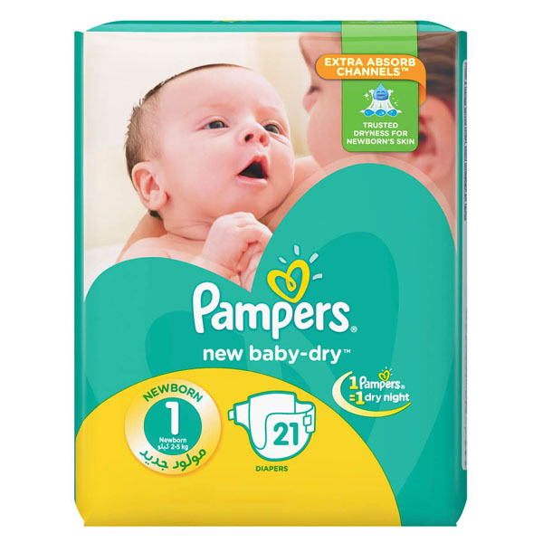 pampers new baby super soft and dry