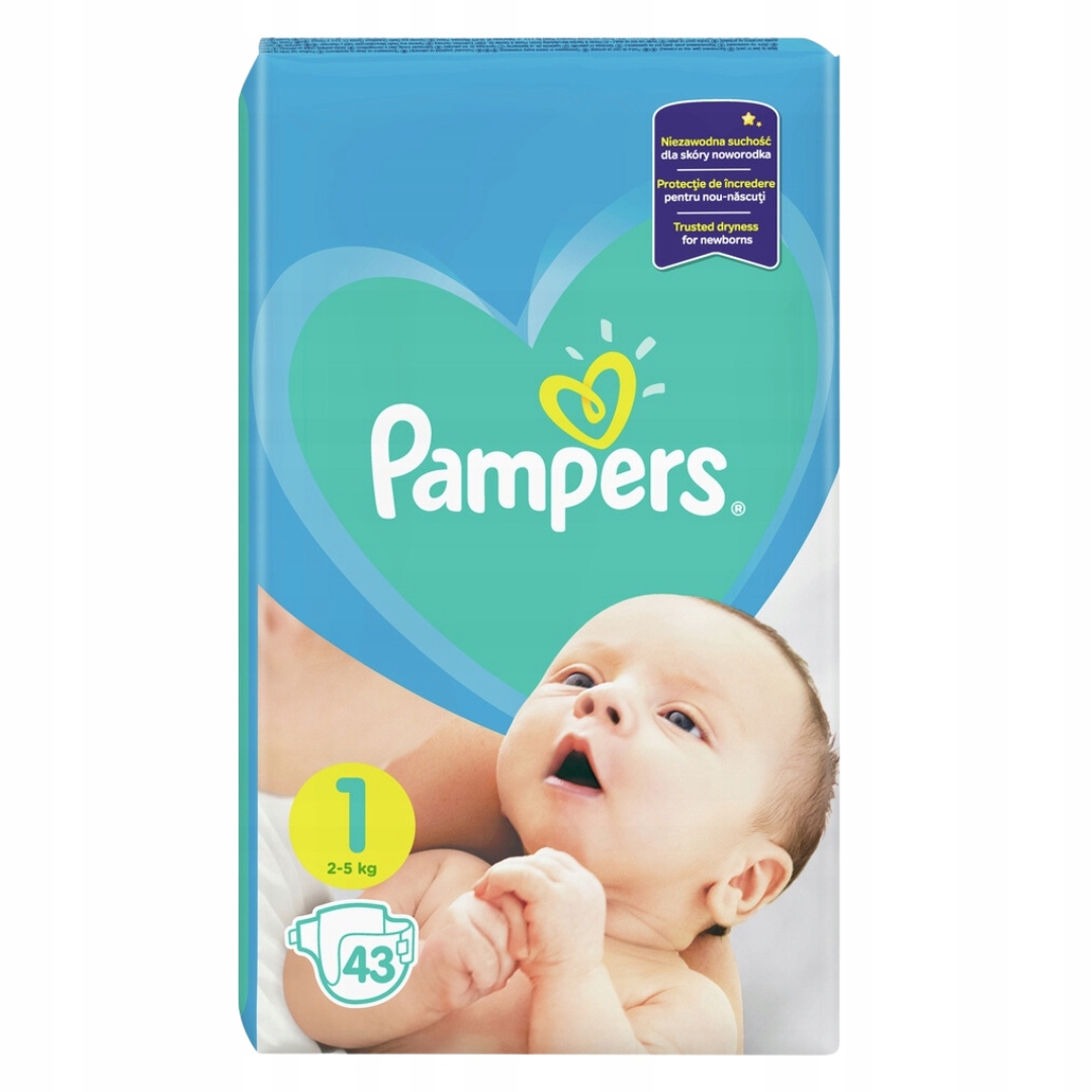 pampers new baby pieluchy jednorazowe rozmiar 1 newborn 2-5 kg