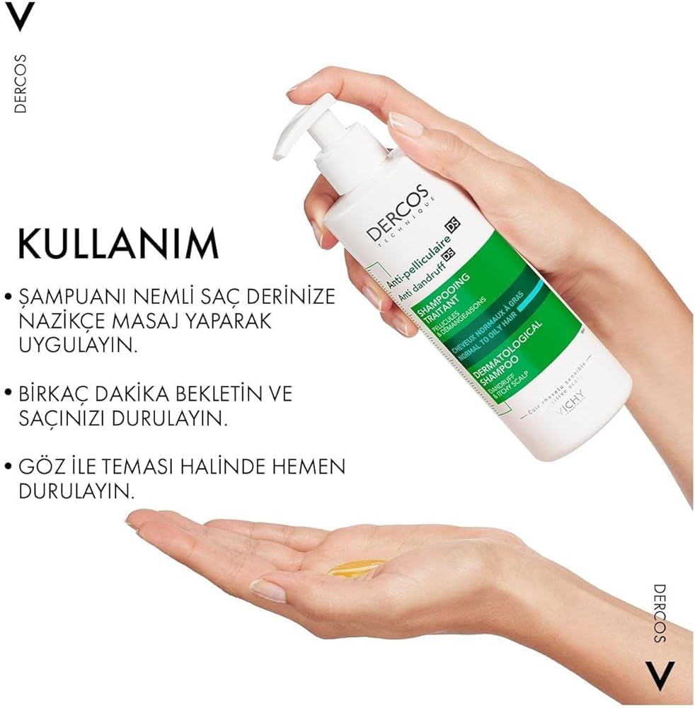 vichy dercos szampon przeciwłupieżowy suche 390 ml