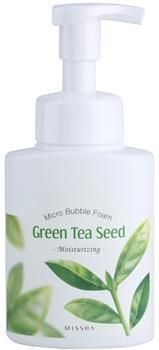 missha super seed nawilżająca pianka green tea