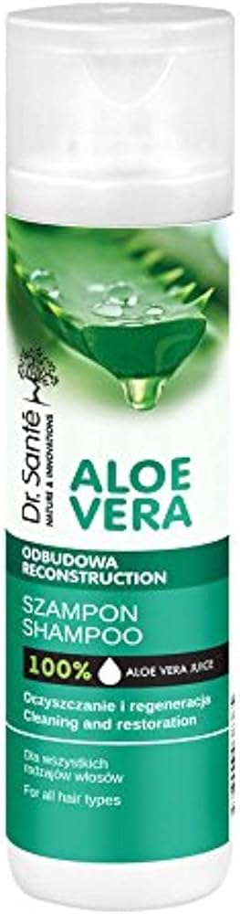 oczyszczający szampon odbudowujący do włosów dr santé aloe vera