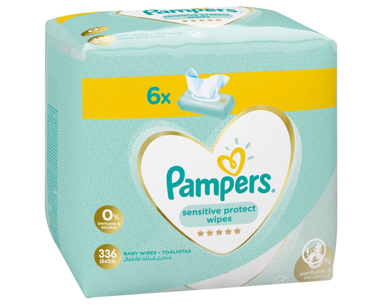 pampers sensitive 6x56