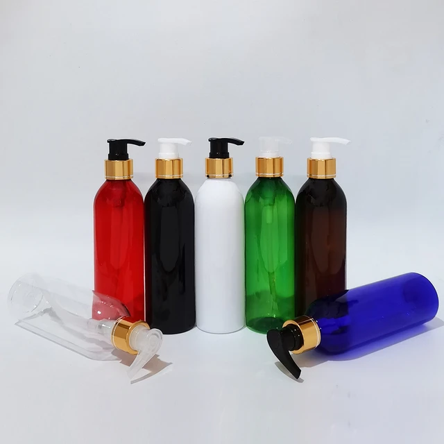 szampon w kolorowej butelce