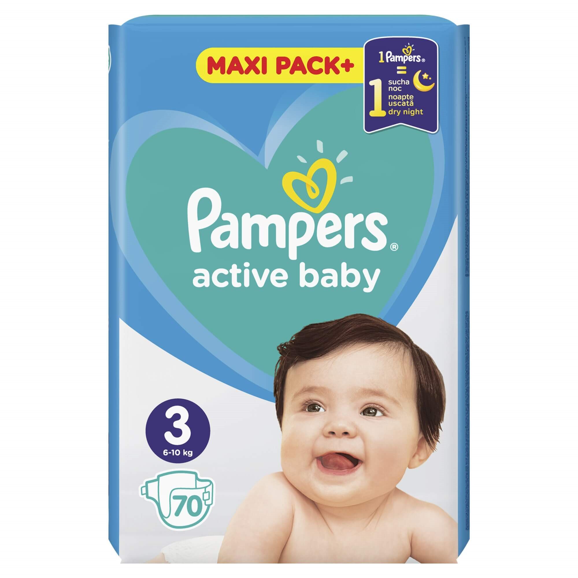 pieluszki pampers active baby-dry 3