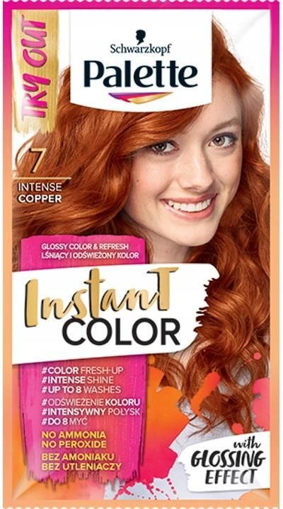 palette instant color szampon koloryzujący nr 7 intensywna mied