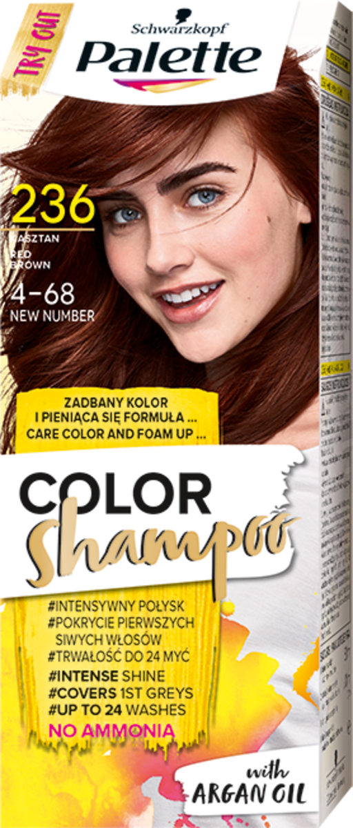 szampon koloryzujący kasztan