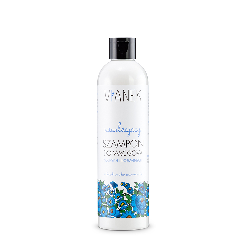 nawilżający szampon do włosów seria niebieska vianek