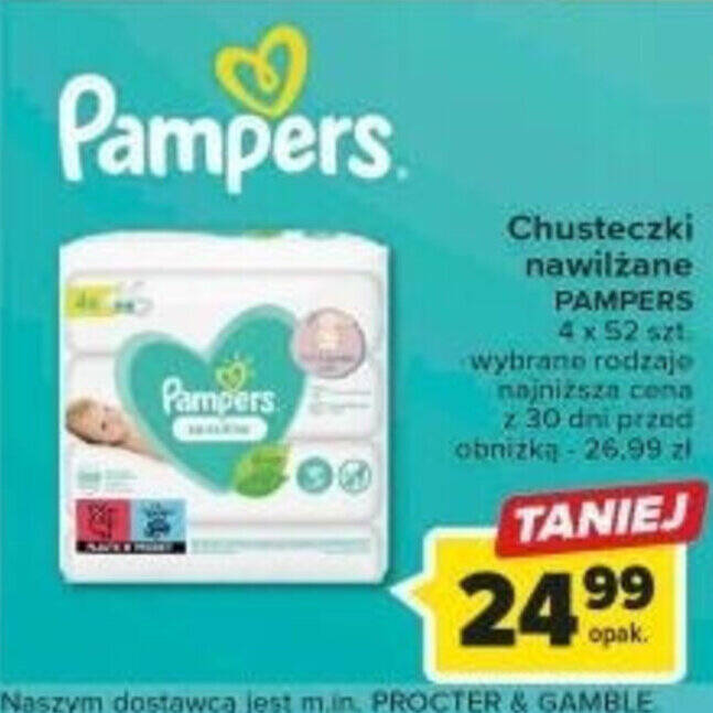 polomarket gazetka chusteczki pampers