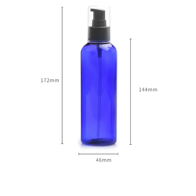 granatowa butelka na szampon