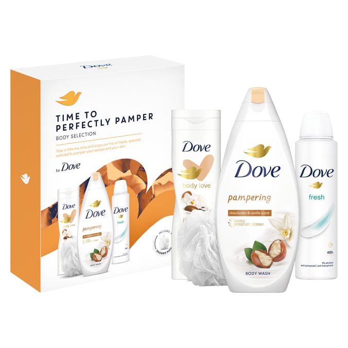 dove perfect pampering gift set