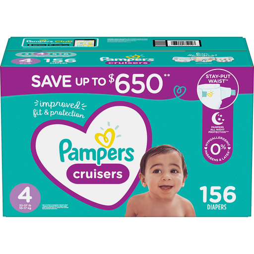 pampers size 4 156 count