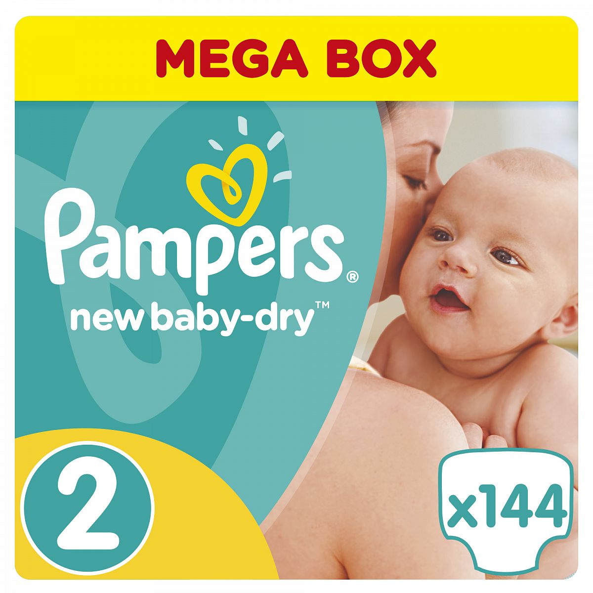 pampers 2 new baby dry 144 sztuki