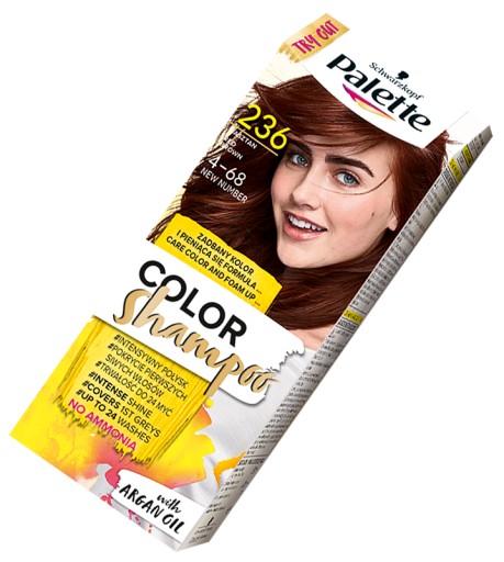 palette color shampoo szampon koloryzujący kasztan