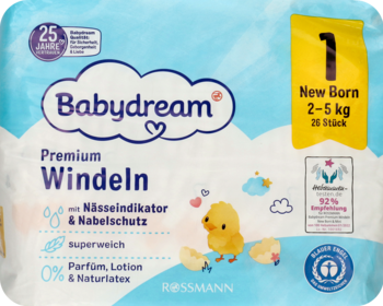 babydream pieluszki dla dzieci new born