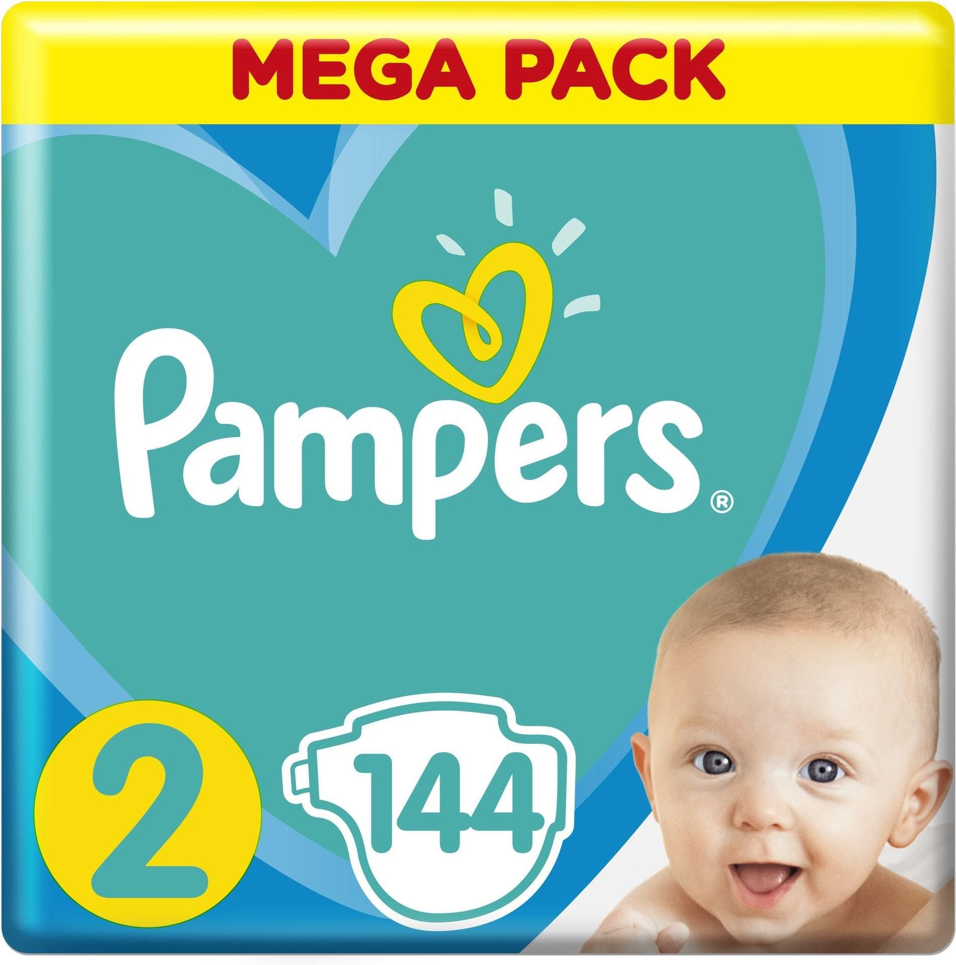 pampers 2 new baby dry 144 sztuki