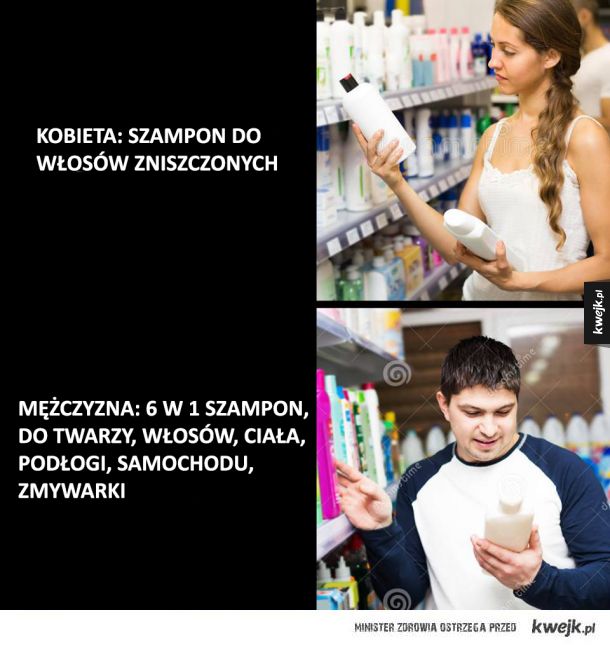 szampon dla mężczyzn mem