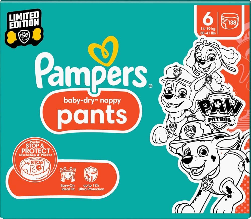 pampers 6 pudelko