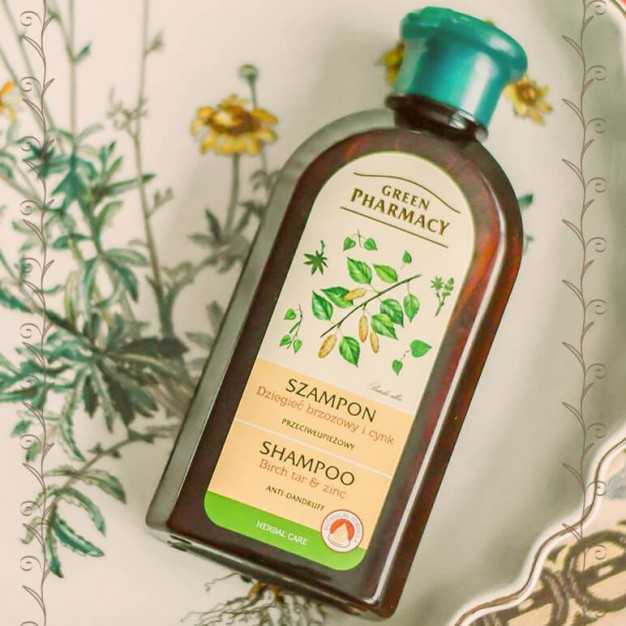 green pharmacy szampon dziegieć brzozowy i cynk