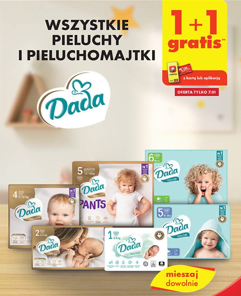 promocja na pieluchy dada