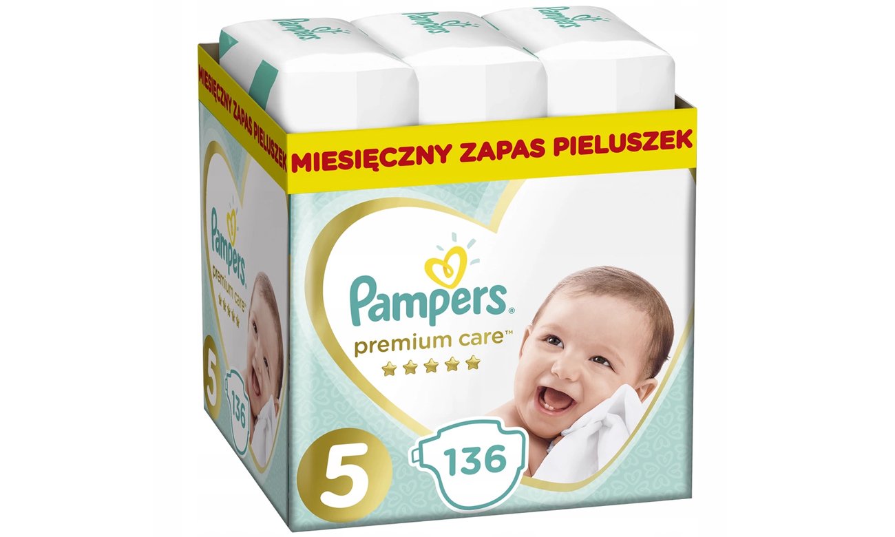 pampers premium care zapas na miesiac