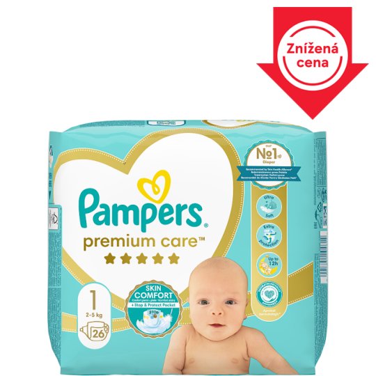 pieluchy pampers premium care 1 tesco