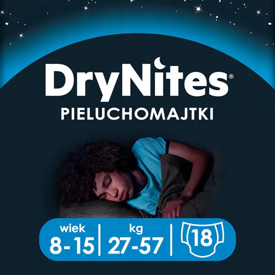 huggies drynites girl 17-30kg majteczki na noc 10szt pieluszki